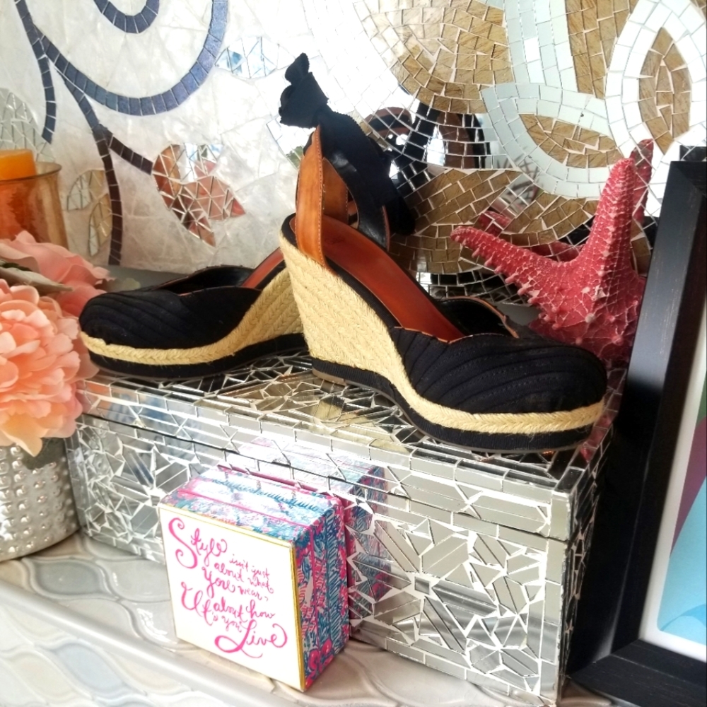 Black GAP Grosgrain Espadrilles